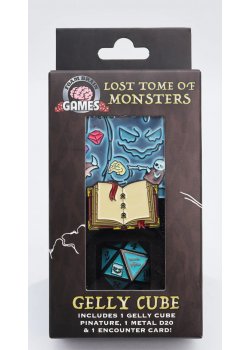 Lost Tome of Monsters: Gelly Cube - Metal D20 & Pinature & Encounter Card